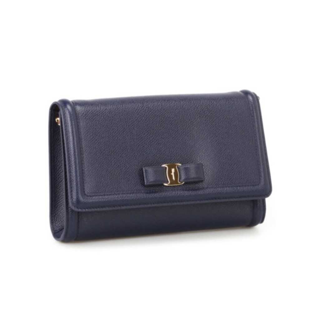 Salvatore Ferragamo Vera Bow Leather Mini Bag